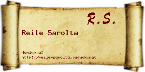 Reile Sarolta névjegykártya