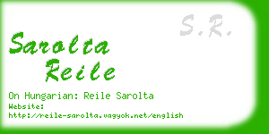 sarolta reile business card